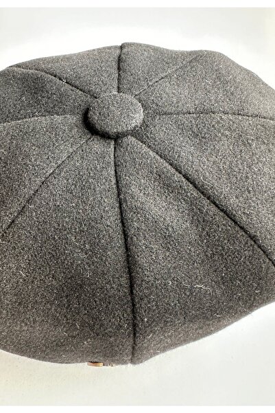 emybox İngiliz Stil Erkek Kaşe Dökümlü 8 Parça Kasket Peaky Blinders Model Yün Sonbahar ve Kışlık Şapka..