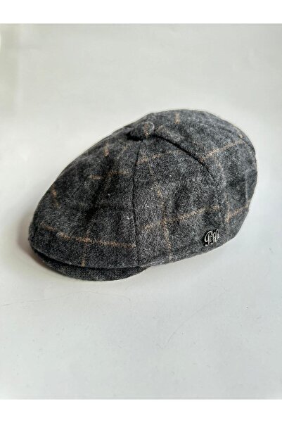 emybox Men's British Style 8-Piece Stamped Cap - Peaky Blinders Model, Wool A...