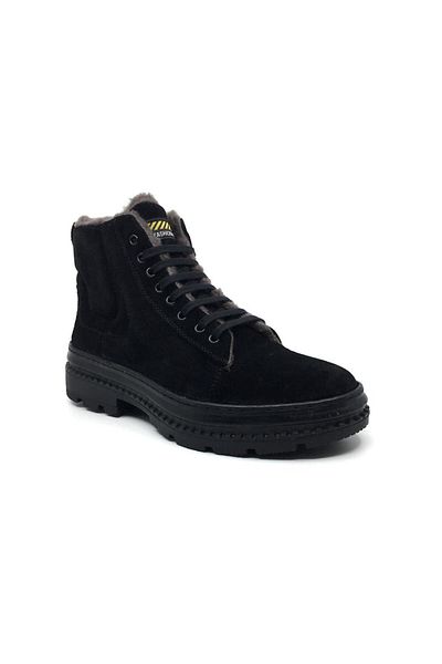 Çetintaş Luis Figo 100% δερμάτινο Nubuck Άνετα ανδρικά καθημερινά χειμερινά αθλητικά μποτάκια με γούνα