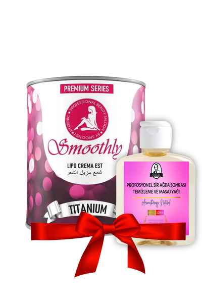 Smoothly Ağda Avantaj Seti Titanium Pembe Pudralı Konserve Ağda 800ml ve Ağda...