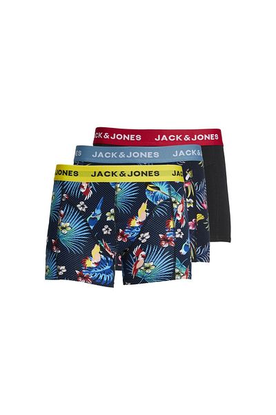 Jack & Jones Jack&jones Flower Bird 3 Pack Ανδρικά μπλε εσώρουχα