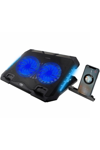 Revenge S900 Ayarlanabilir Yükseklikli RGB Işıklı Laptop Soğutucu 2 Fanlı Not...
