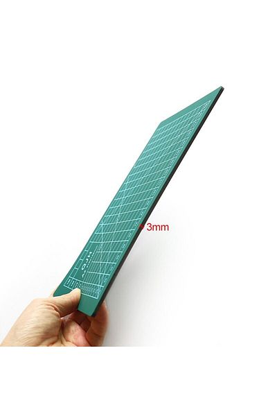 ACUTO Double Sided Cutting Pad A4 Cutting Mat Creator Knife 5 Spare Steel Ruler 30 cm A4 Cutting Set