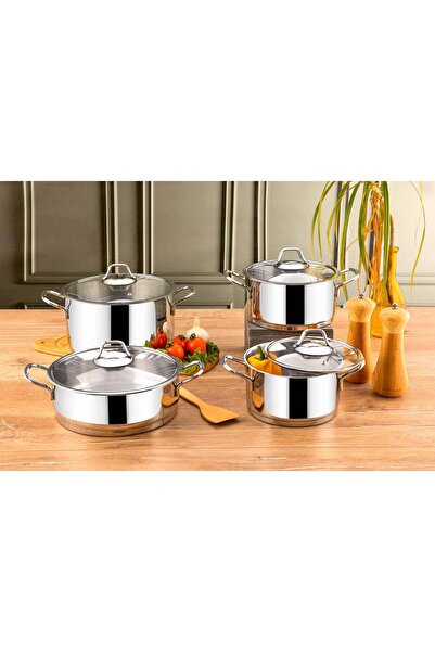 Evimsaray Fiore 8 Parça Tencere Takımı