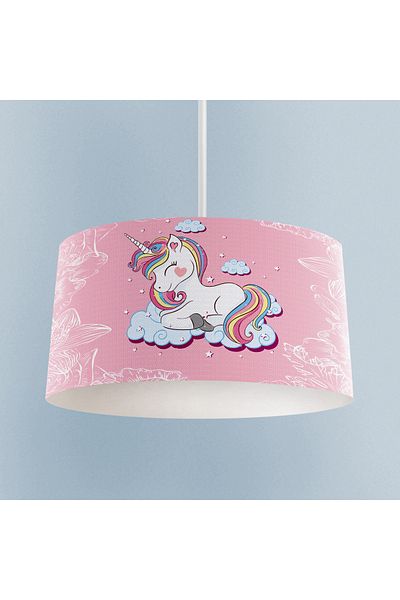 BAMBAŞKA MODA Baby and Children's Room Unicorn and Hopscotch Patterned Chandelier
