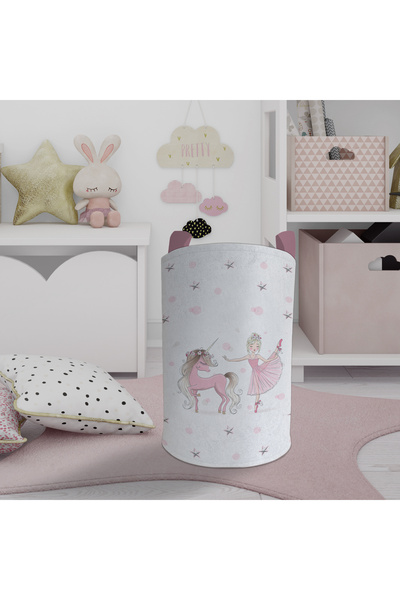 BAMBAŞKA MODA CAMERA BEBEȘII ȘI COPIILOR Balerina și Unicorn Girl Coș de jucă...