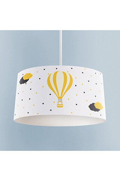 BAMBAŞKA MODA BEBEK VE ÇOCUK ODASI Uçan Balon ve Bulut Desenli Avize