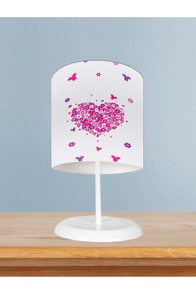 BAMBAŞKA MODA Baby and Children's Room Heart Floral Lampshade