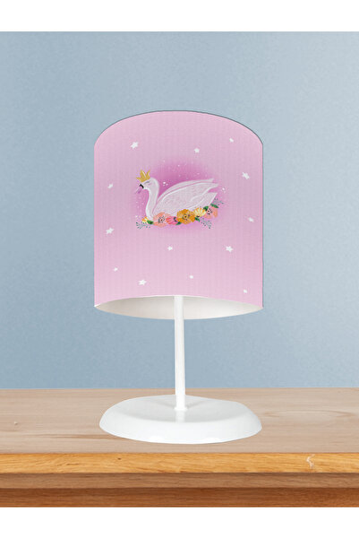 BAMBAŞKA MODA غرفة الأطفال والرضع عاكس الضوء بنمط البجعة الوردية
