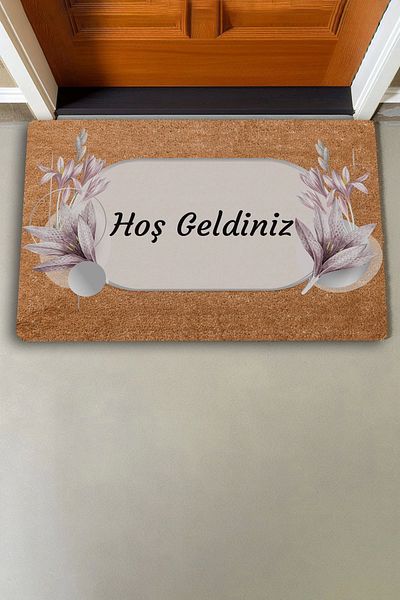 Valerine Life Lotus Flower Powder Color Welcome Door Mat 45x70cm