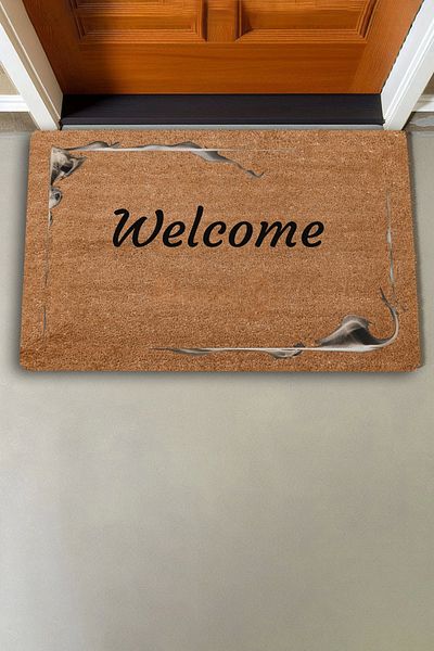 Valerine Life Foggy Frame Welcome Door Mat 45x70cm