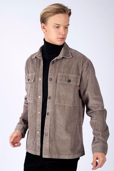 Lee Cooper Karelas Ανδρικό πουκάμισο με μανίκια με υφαντό βιζόν
