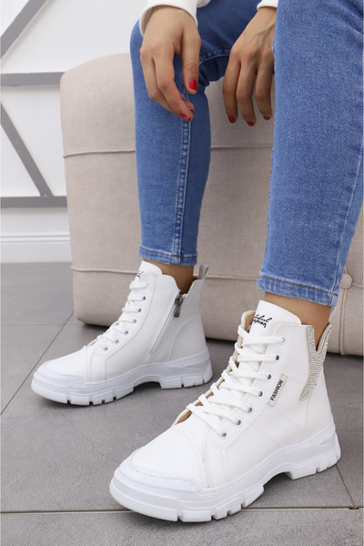 Madam Tarz Μπότες με λεπτομερή λαστιχένια αντιολισθητική σόλα Magarsus Stone