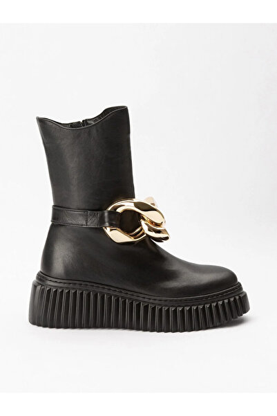 Ticinese Women's Leather Black Boots