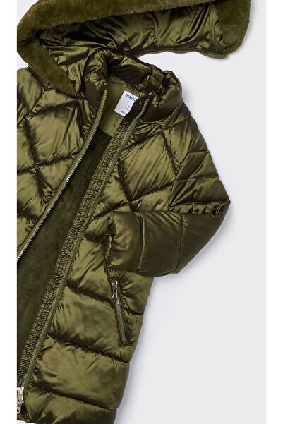 MAYORAL Kışlık Kız Çocuk Kapşonlu Uzun Mont