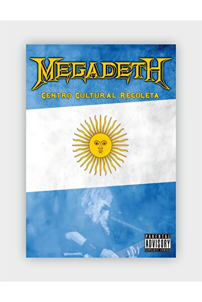 fırsatlar diyarı Poster de perete vintage MEGADETH Centro Cultural Recoleta - Decor de perete - Hârtie groasă - Fără cadru