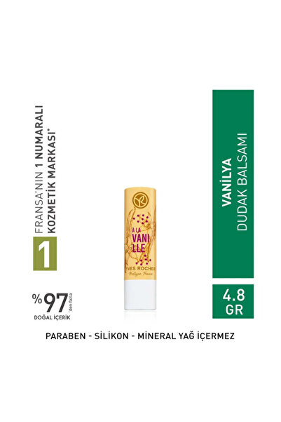 Yves Rocher Vanilya Dudak Balsamı Karite/Shea yağı içerir. 4.8 g