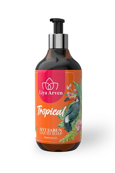 Liya Arven Tropical Fruit Scented Liquid Hand Soap - Tropical- 500 ml