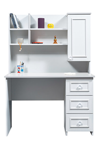 Setay Üniteli Bilgisayar Masası, Beyaz Bahar Çalışma Masası