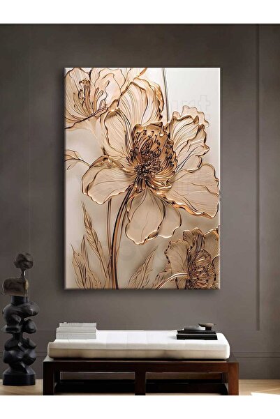 Voovart Dekoratif Çiçek Kanvas Tablo - VOOV2600