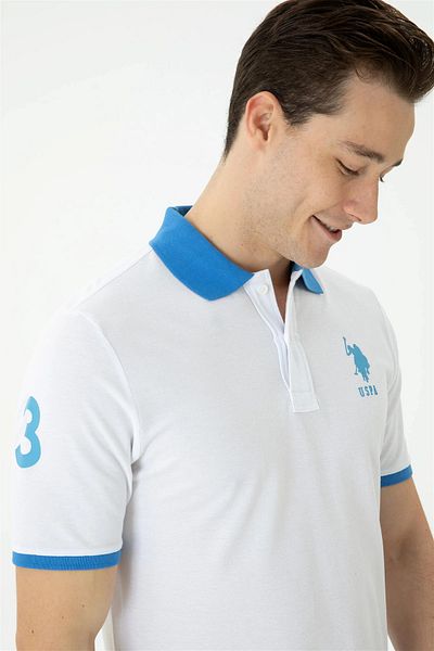 U.S. Polo Assn. ΒΑΣΗ. POLO ΑΝΔΡΙΚΟ ΚΑΝΟΝΙΣΜΕΝΟ ΑΘΛΗΤΙΚΟ ΜΠΛΟΥΖΑΚΙ ΠΟΛΟ ΓΙΑΚΑ G081SZ011.000.1573758