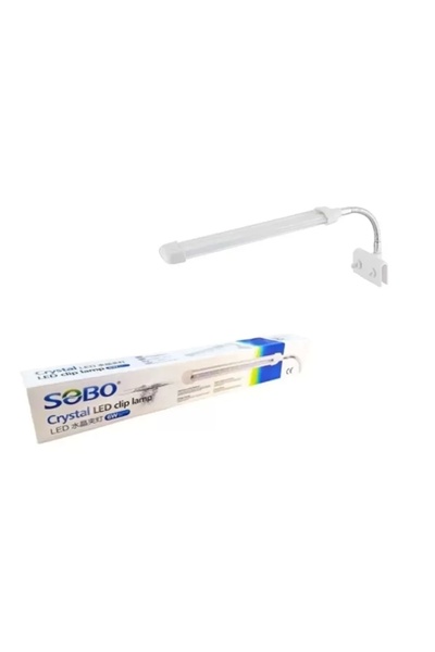 Sobo Akvaryum Klipsli Led Askı Lamba Beyaz S-CL3W