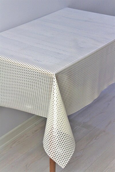 DedeEvTekstil Pvc Şeffaf Kaplama Silinebilir Masa Örtüsü Örgü Hasır