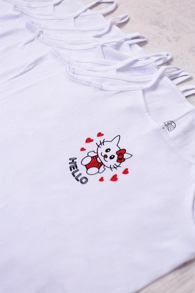 GÜMÜŞ Pack of 6 Girls' Hello Kitty Patterned Undershirt