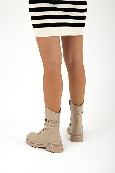 Tamer Tanca Kadın Hakiki Deri Casual Bot 922 23k10024 Bn Bot Sk22/23