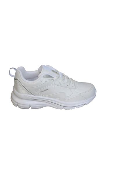 Kinetix KINETIX Women's White Thick Sole Sneaker Sports Walking Shoes Heel Height 5cm
