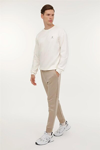 lumberjack M-sn75 Bsc C Neck Sw 3pr Ekru Erkek Sweatshirt