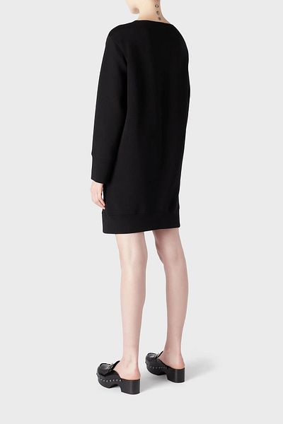 Emporio Armani Cotton Relaxed Fit Square Collar Mini Dress Women's Dress 6r2a6a 1jhsz 0999