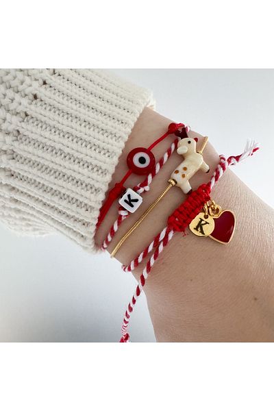 CHARMLUCKY Murano Christmas bracelet combination 1