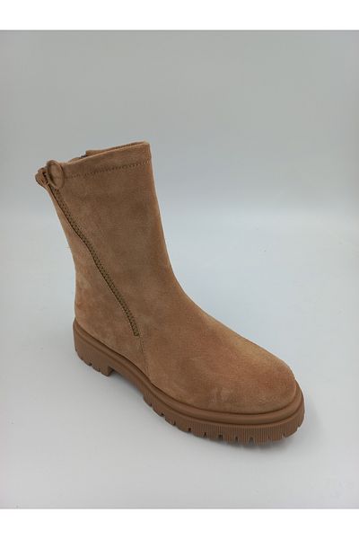 SOLMAZ 17 ΓΥΝΑΙΚΕΙΑ ΜΠΟΤΑΚΙΑ ΜΠΕΖ SUEDE ΓΝΗΣΙΟ ΔΕΡΜΑ
