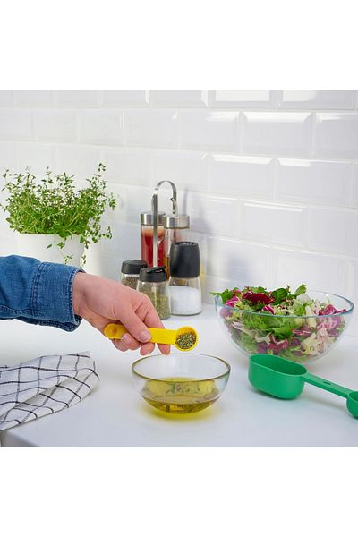 IKEA Uppfylld Scale Spoon 2 Pack Yellow - Green