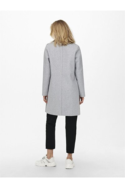 ONLY 15213300 Only Onlcarrıe Bonded Coat Otw Noos Damenmantel Hellgrau Melange