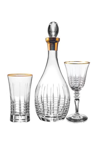 KCD Helen Gold Cup Set 25 Pieces 3822A