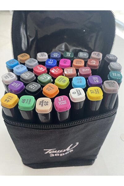 Touch مجموعة أقلام تحديد مزدوجة الجوانب بدون حامل مكونة من 36 قطعة