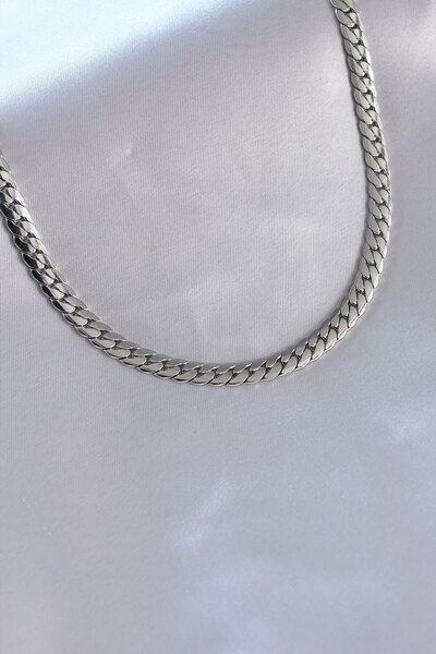 Generic Brand Lisinya741 - 316L Steel Silver Color Chain Model Men's Necklace