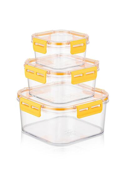 Nesto Home 3 Square Lockable Gasketed Storage Containers