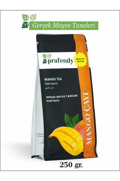 prafendy Mango Tea - Edible Fruit Tea with Natural Mango Particles 250 gr