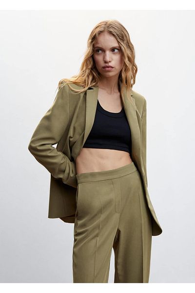 MANGO Woman Modal Suit Trousers