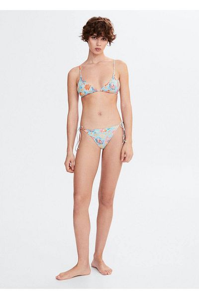 MANGO Woman Dreieckiges Bikinioberteil mit Blumenmuster