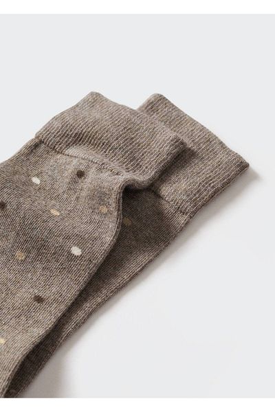MANGO Man Baumwollsocken mit Punkten