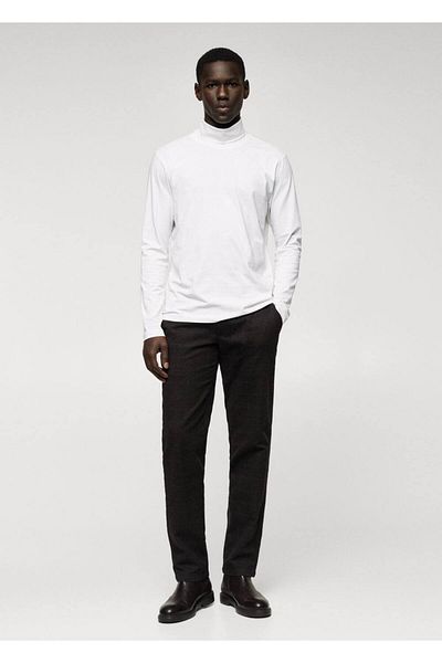 MANGO Man Turtleneck Long Sleeve T-Shirt