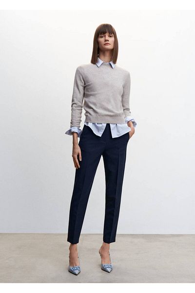 MANGO Woman Slim Fit Trouser Set
