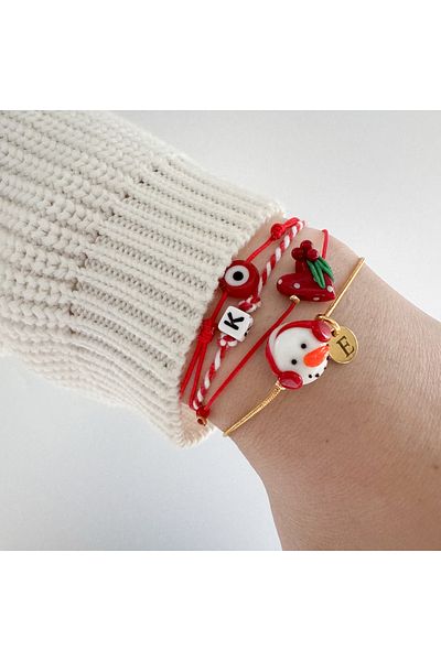 CHARMLUCKY Murano Christmas bracelet combination 1