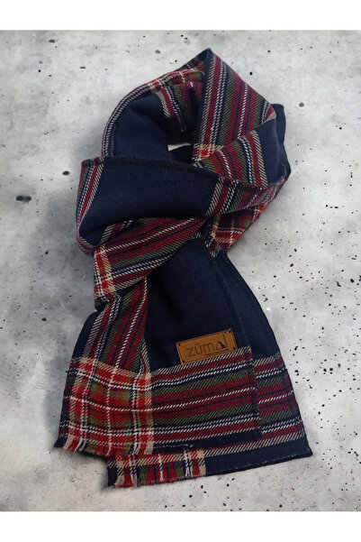 ZÜMAL وشاح شتوي منقوش بطبقتين للأطفال
