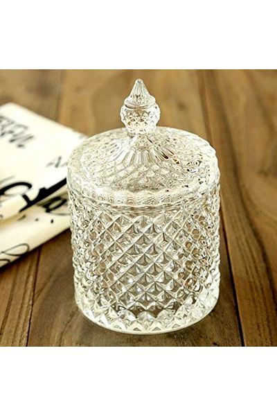 devigo Glass Sugar Bowl Turkish Delight Bowl Treat Dragee