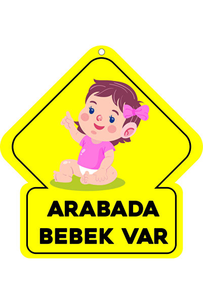 ALFA REKLAM AJANSI ARABADA BEBEK VAR YAZILI LEVHA KIRILMAZ